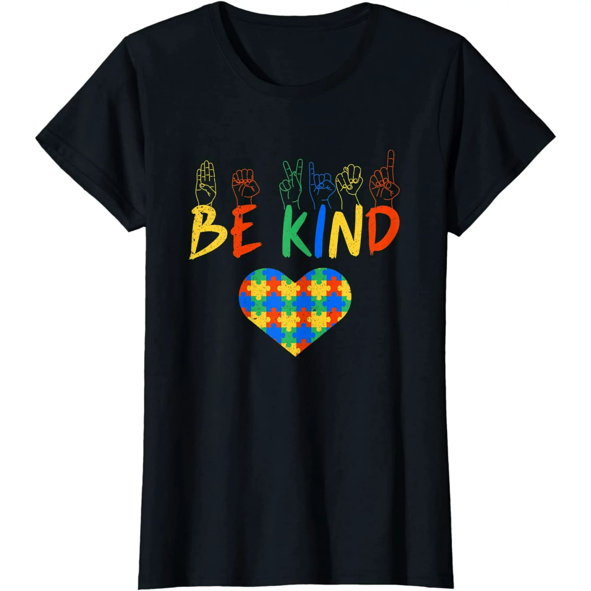Be Kind ASL American Sign Language Autism Awareness Women Shirt Be Kind ASL American Sign Language Autism Awareness Women Shirt