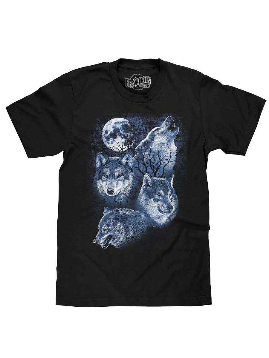 Howl at The Moon Wolf Pack Unisex T Shirt Howl at The Moon Wolf Pack Unisex T Shirt