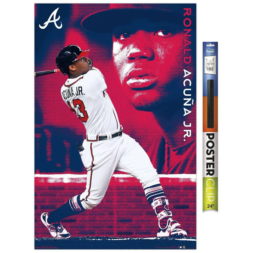 Ronald Acuna Jr 19 Atlanta Braves MLB Wall Poster Ronald Acuna Jr 19 Atlanta Braves MLB Wall Poster